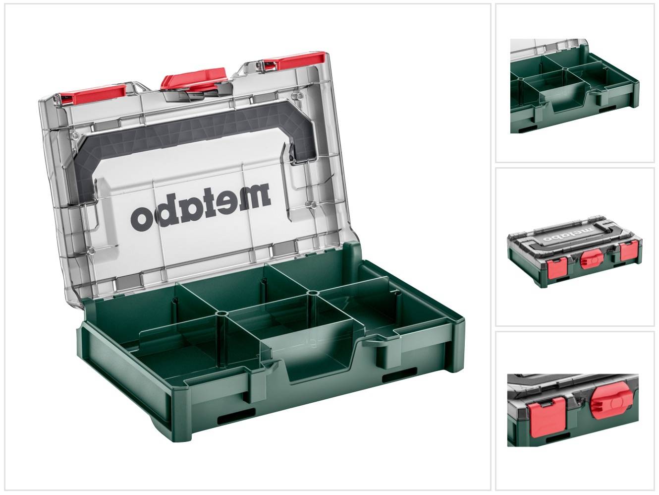 Metabo metaBOX 63 XS Organizer ( 626896000 ) System Werkzeug Koffer Stapelbar 252 x 167 x 63 mm Solo