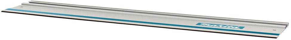 Ein schlanker, moderner Aluminium-Türgriff mit einem blauen Akzentstreifen, der sich horizontal entlang der Länge erstreckt.