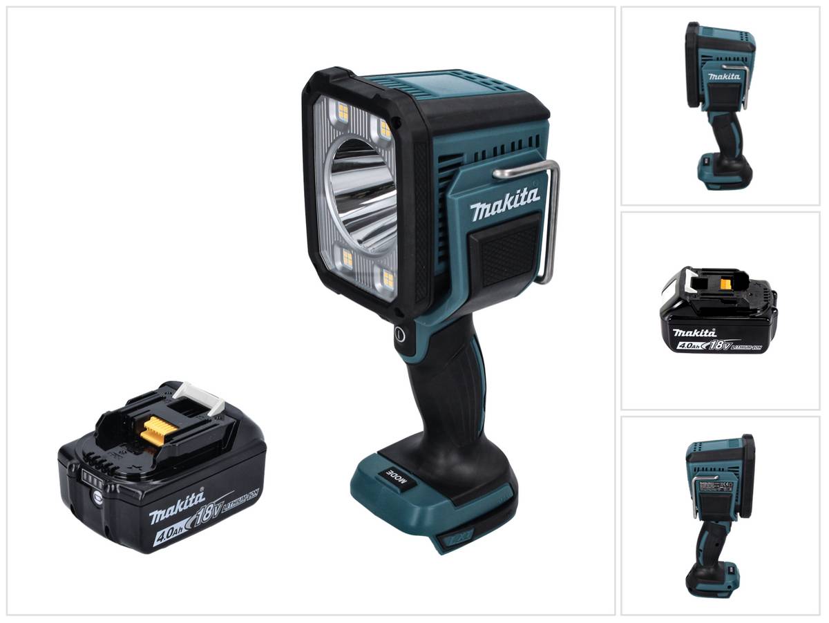 Makita DML 812 M1 Akku LED Handstrahler Taschen Lampe 18 V 1250 lm + 1x Akku 4,0 Ah - ohne Ladegerät