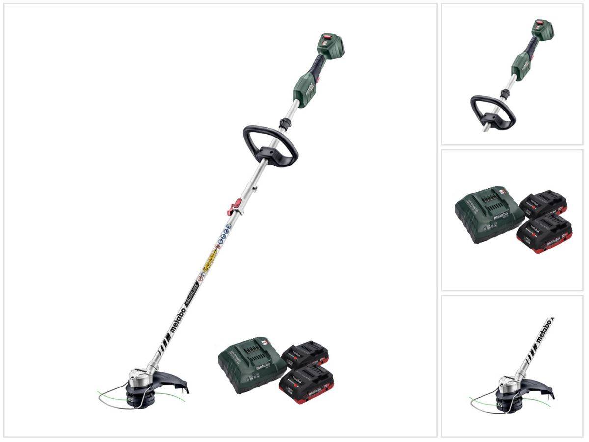 Metabo RTD 18 LTX BL 30 Akku Rasentrimmer 18 V 30 cm Brushless + 2x Akku 4,0 Ah + Ladegerät