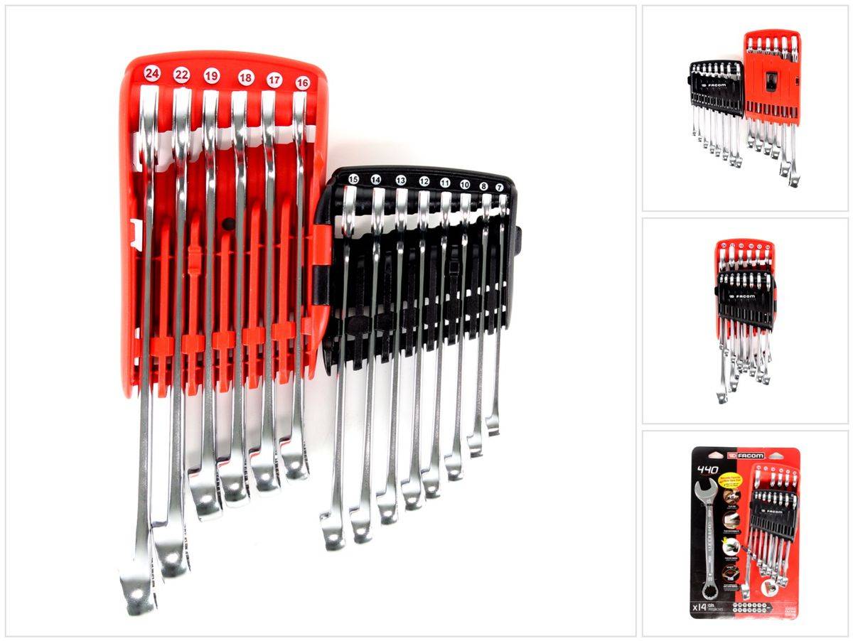 Facom 440.JP14PB Ring - Maulschlüssel Set 14 tlg. 7 - 24 mm Metrisch