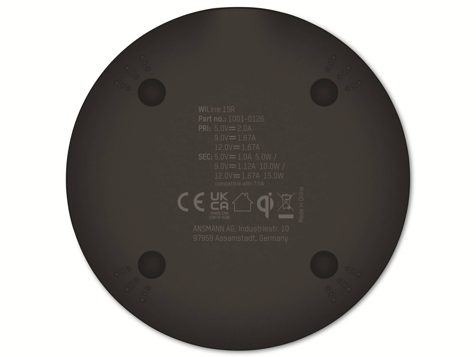 ANSMANN Induktions-Ladegerät WiLine 15R