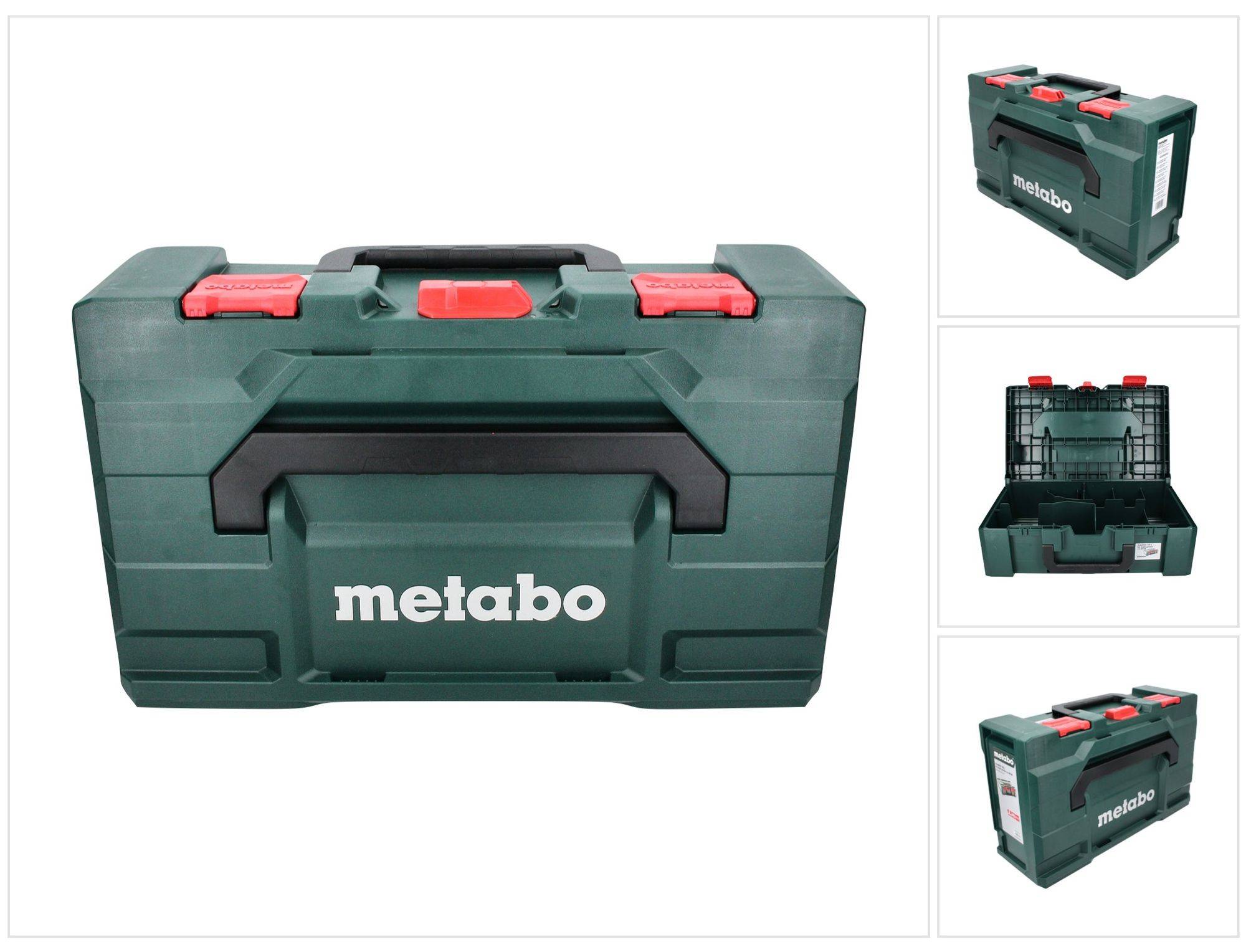 Metabo metaBOX 165 L ( 626890000 ) System Werkzeug Koffer für Winkelschleifer 125 mm aus Kunststoff Stapelbar