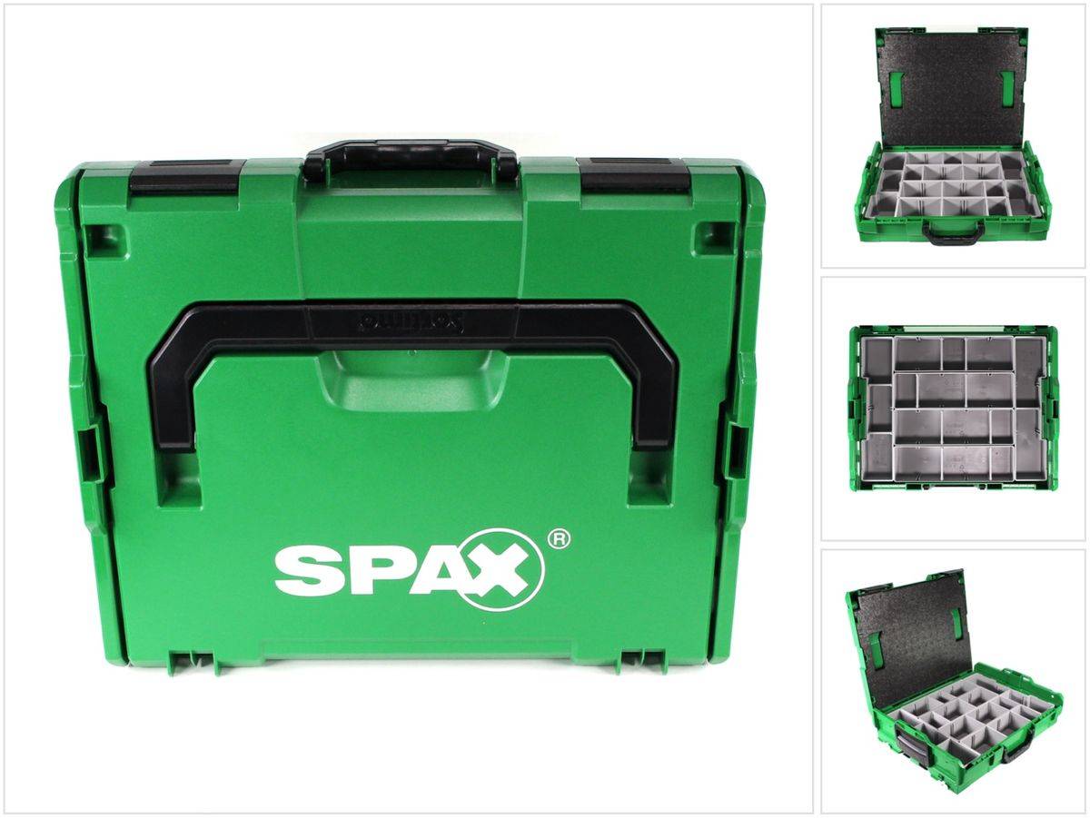 SPAX Montagekoffer Sortimo L-Boxx Aufbewahrungskoffer für Schrauben - ohne Zubehör ( 5000009166019 )