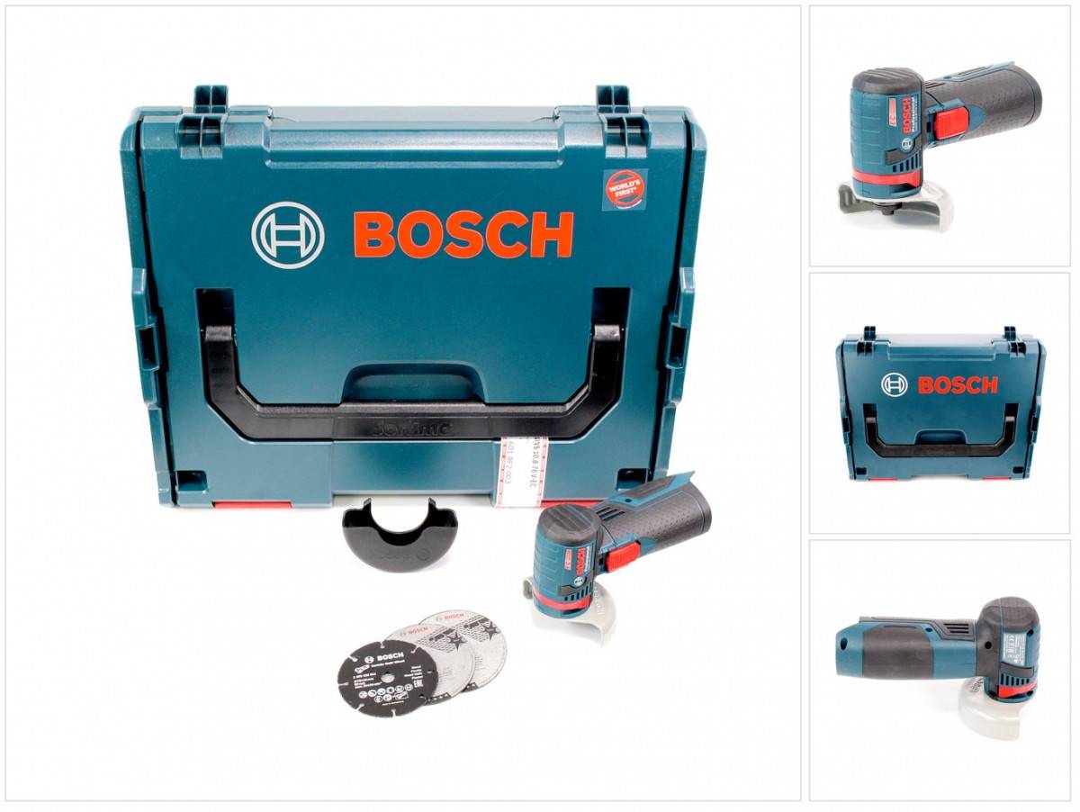 Bosch GWS 10,8-76 V-EC Akku Winkelschleifer 10,8V ( 06019F2003 ) 76mm Solo in L-Boxx - ohne Akku, ohne Ladegerät