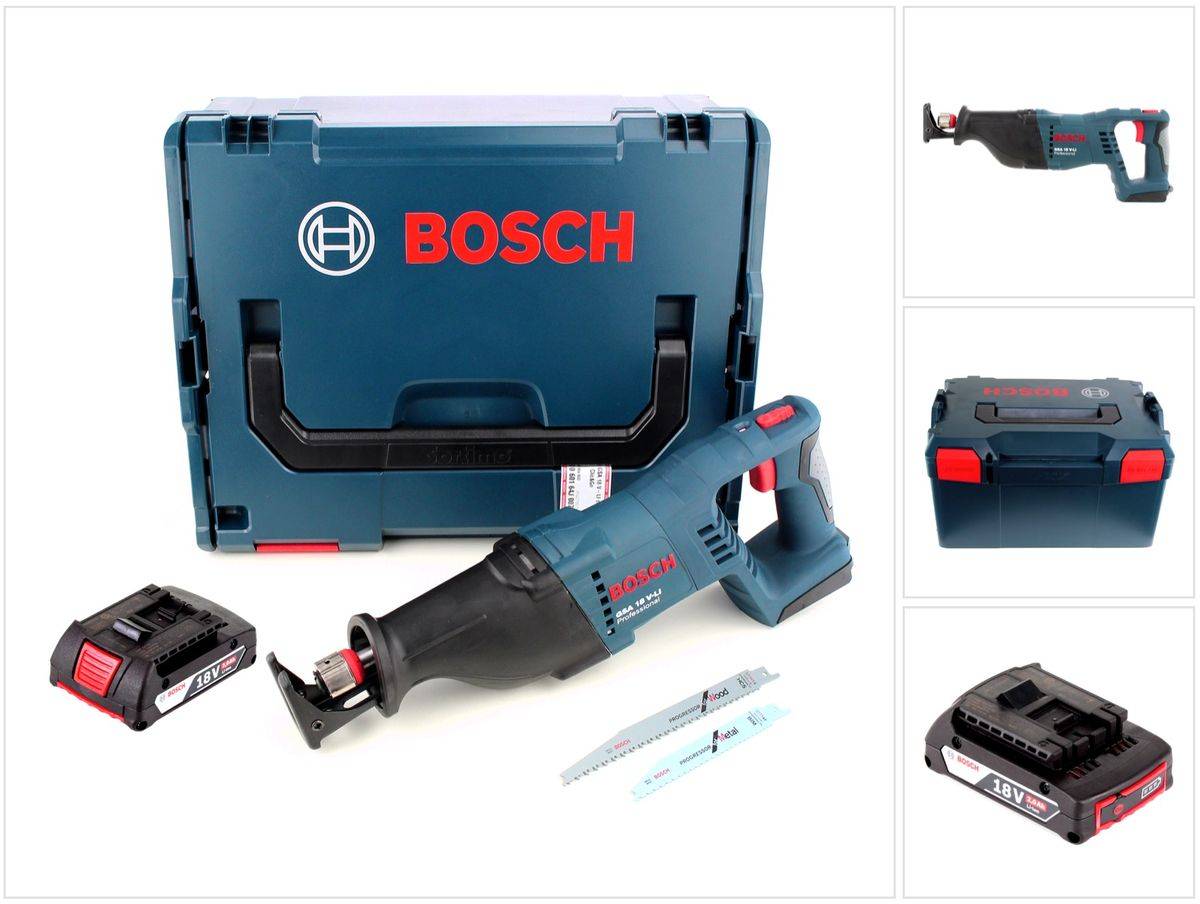 Bosch GSA 18 V-LI Akku Säbelsäge 18V + 1x Akku 2,0Ah + L-Boxx - ohne Ladegerät