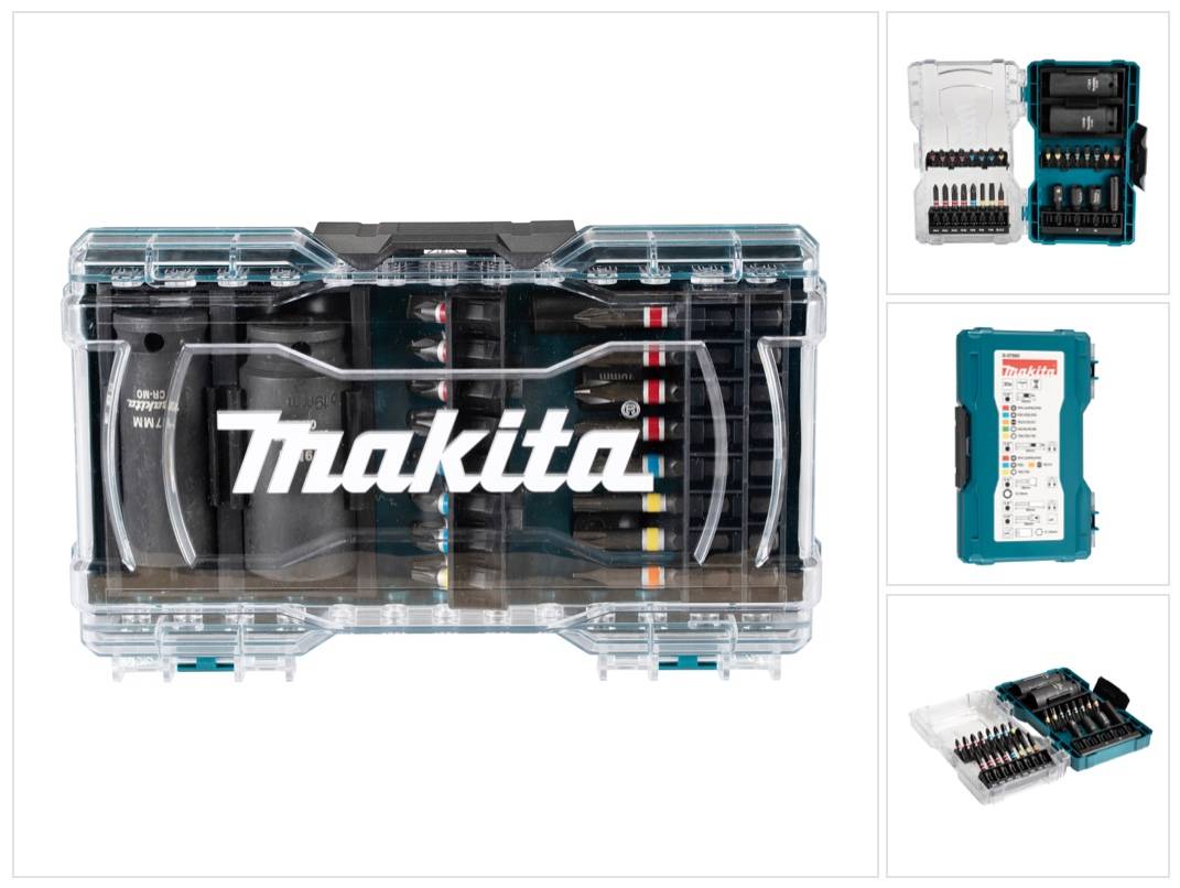 Makita Bit Set 30 teilig ( E-07060 ) Schlitz / Phillips / Pozidriv / Torx / Inbus