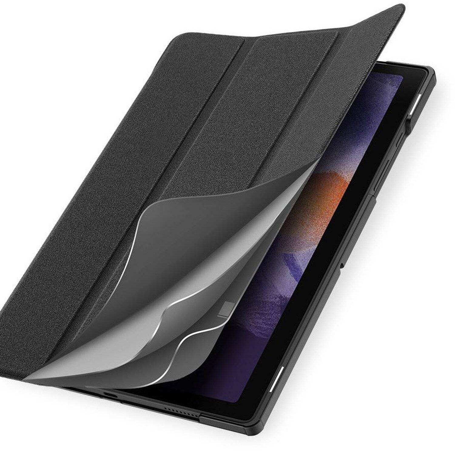 Dux Ducis Tablet Hülle Hartschale mit Smart Sleep Standfunktion für SAMSUNG GALAXY TAB A8 10.5" (SM-X200) Schwarz