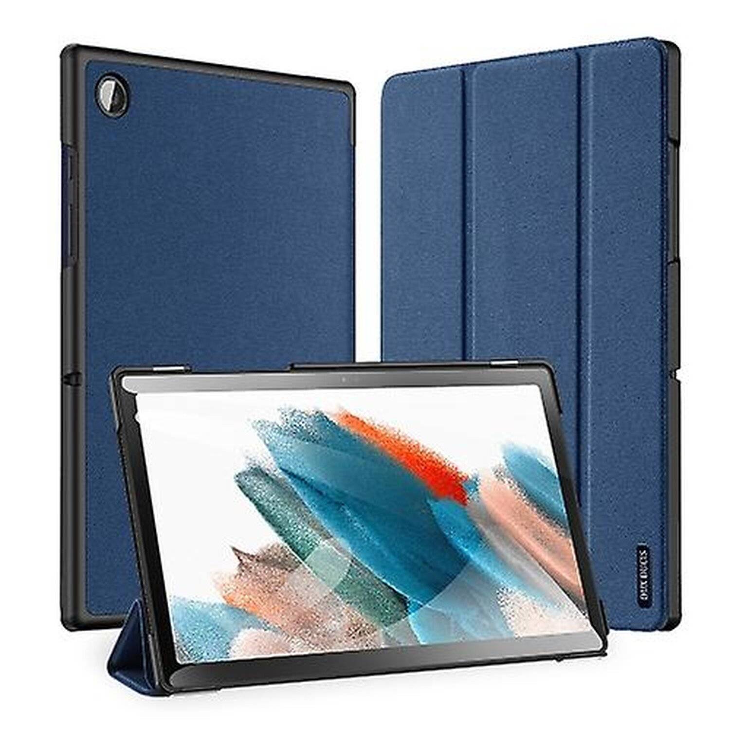 Dux Ducis Tablet Hülle Hartschale mit Smart Sleep Standfunktion für SAMSUNG GALAXY TAB A8 10.5" (SM-X200) Blau