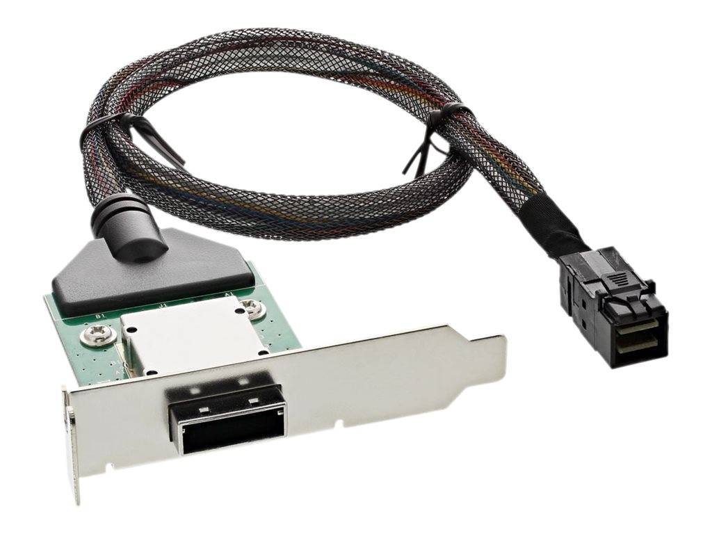 INLINE - SAS HD LP PCI Slotblech m. Kabel - ext. SFF-8088 auf int. SFF-8643 - 0,5m