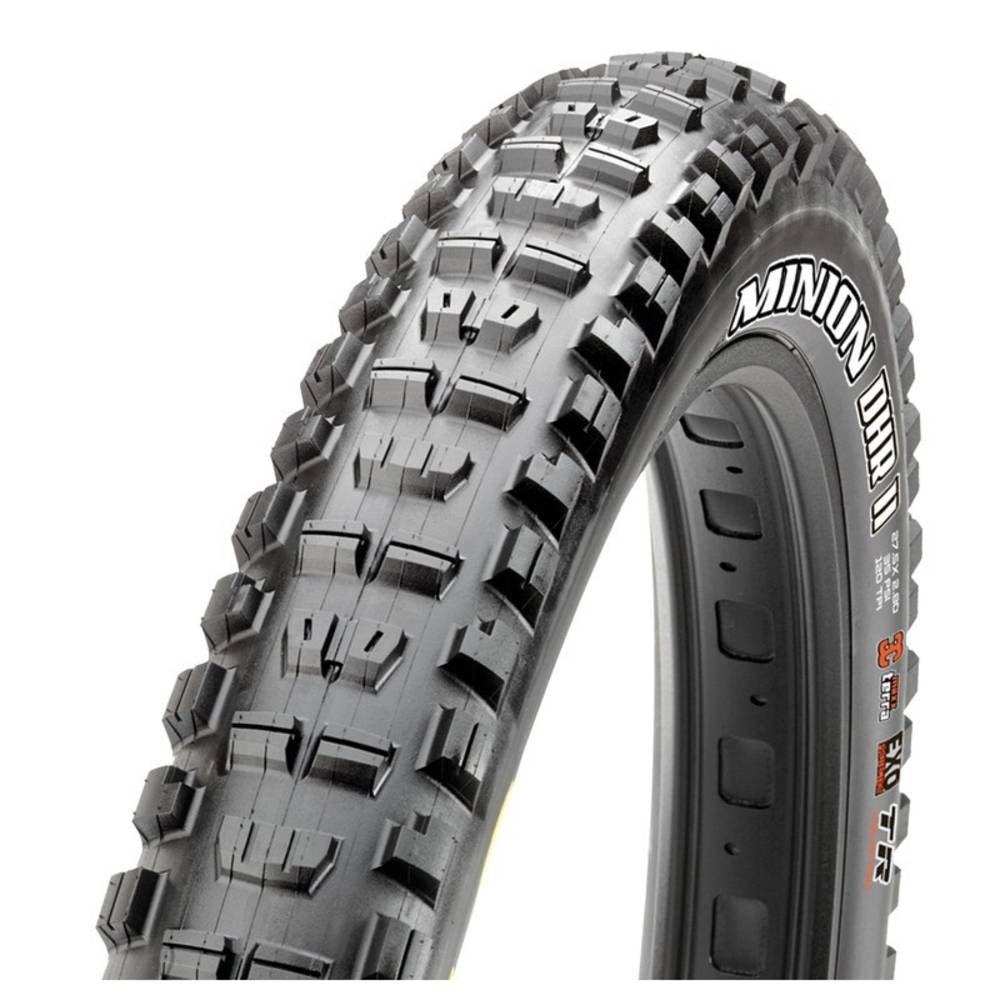 Maxxis 1512-TB96909100 Reifen Minion DHR II+ TLR faltbar 27.5x2.80" 71-584 EXO Dual, schwarz