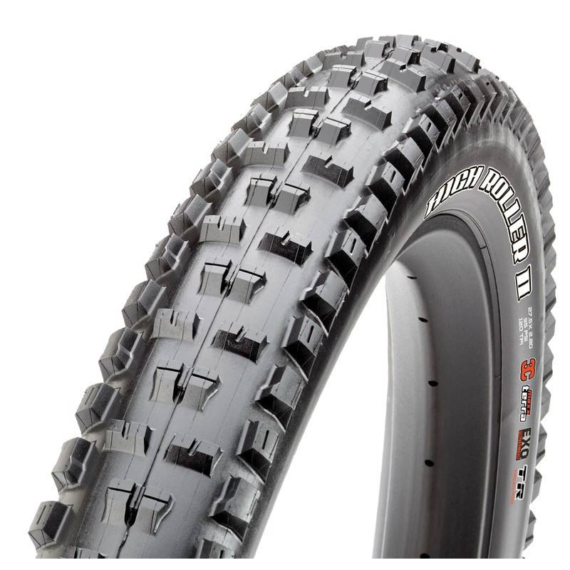 Maxxis 1515-TB96910000 Faltreifen "HighRoller II+" TLR 27.5x2.80" (71-584), EXO 3CMaxxTerra, schwarz