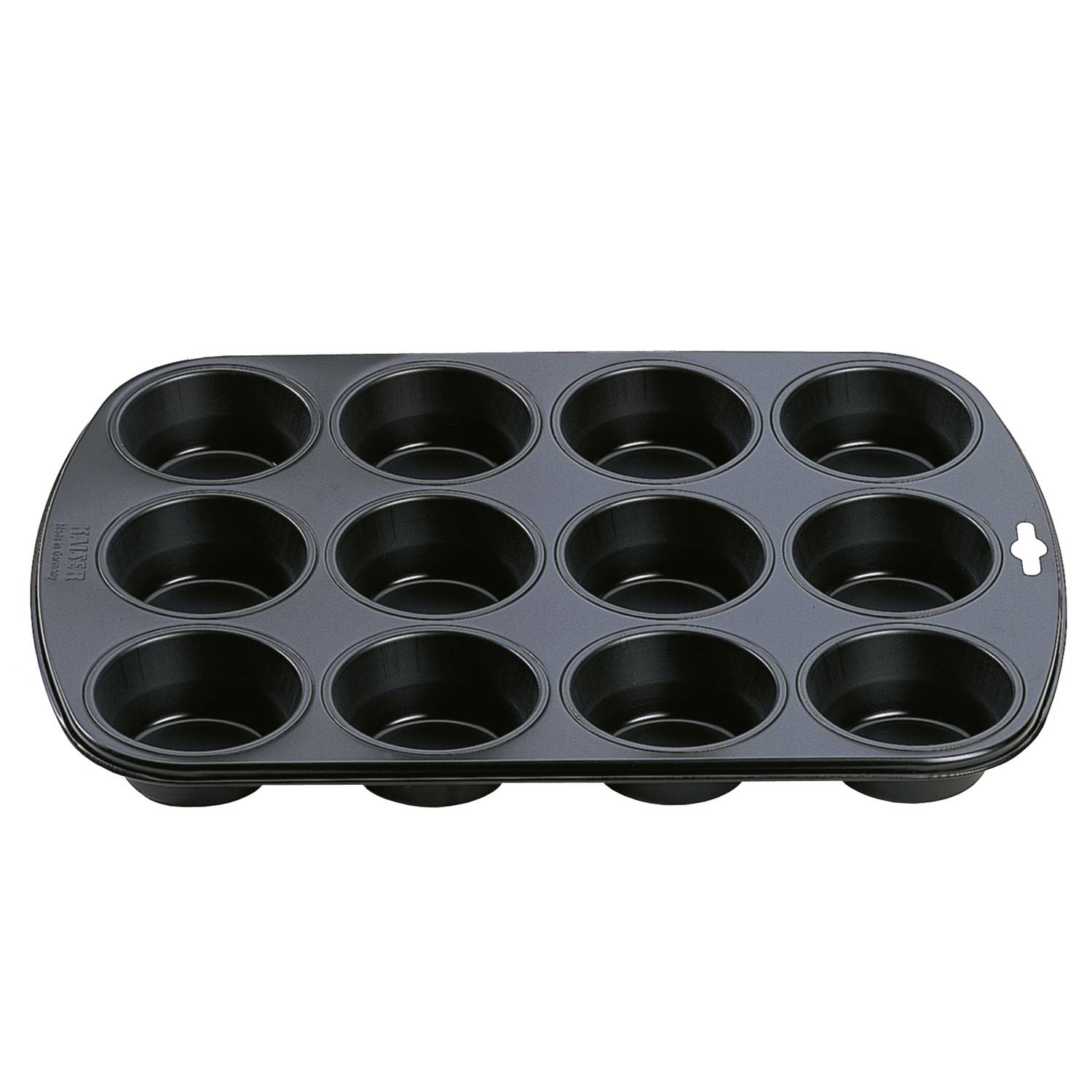 Kaiser 646206 12er Muffinform Muffin World, anthrazit