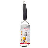 Westmark Technicus-Square, Flache Reibe, Schwarz, Edelstahl, Kunststoff, Edelstahl, Hängeschlaufe, 65 mm, 28 mm