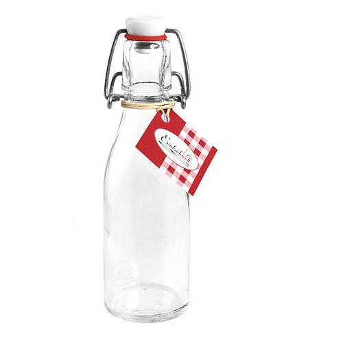 EINKOCHWELT 220200bügelk12EW Glasbügelflasche "Einkochwelt", Bügelverschluss, 200 ml, klar