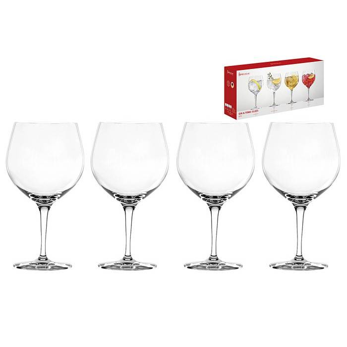 Spiegelau 4390179 Kelchglas "Gin Tonic" 630 ml, klar (4er Pack)
