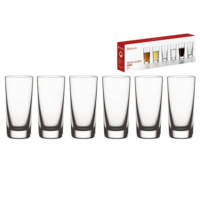 Spiegelau 9000191 6er Set Stamper 55 ml H 8,3cm, klar (1 Set)