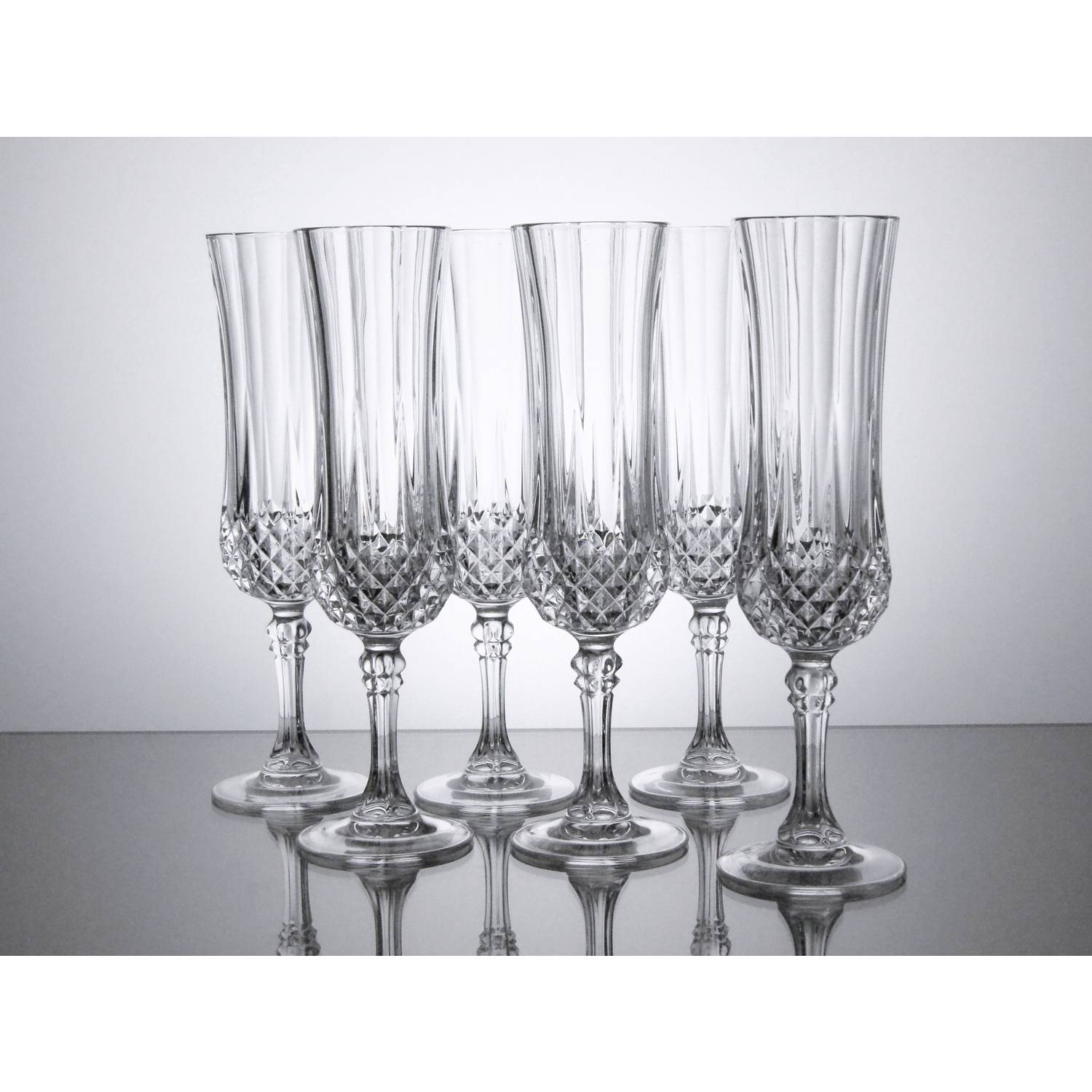 Cristal d'Arques 23223 Longchamp ECLAT Sektkelch 140 ml, Glas, klar (6er Pack)