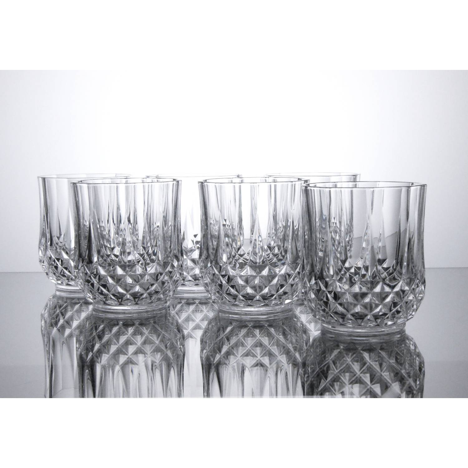 Cristal d'Arques 23227 Longchamp ECLAT Whiskybecher 320 ml, Glas, klar (6er Pack)