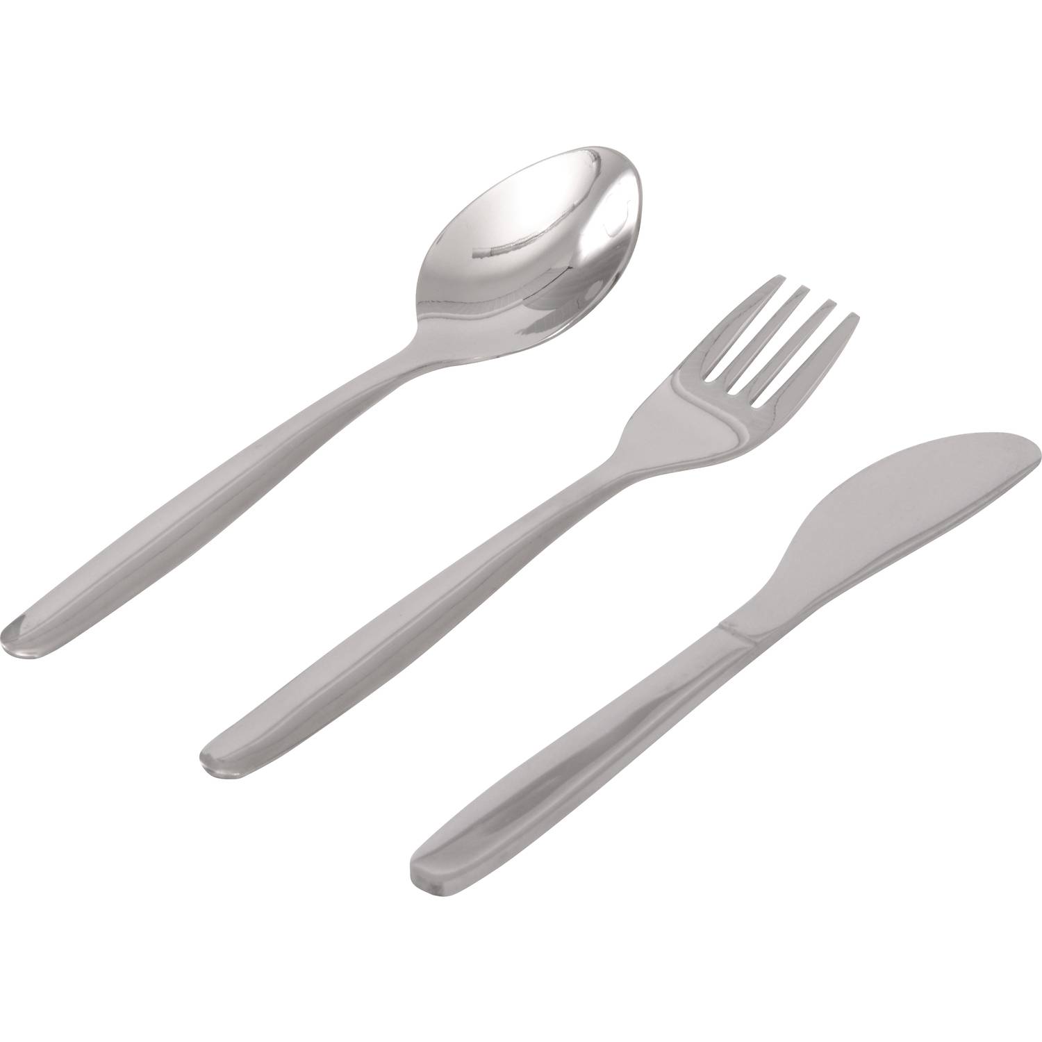 EDUPLAY 110414 Krippenbesteck, Edelstahl, silber, 3-teilig (1 Set)