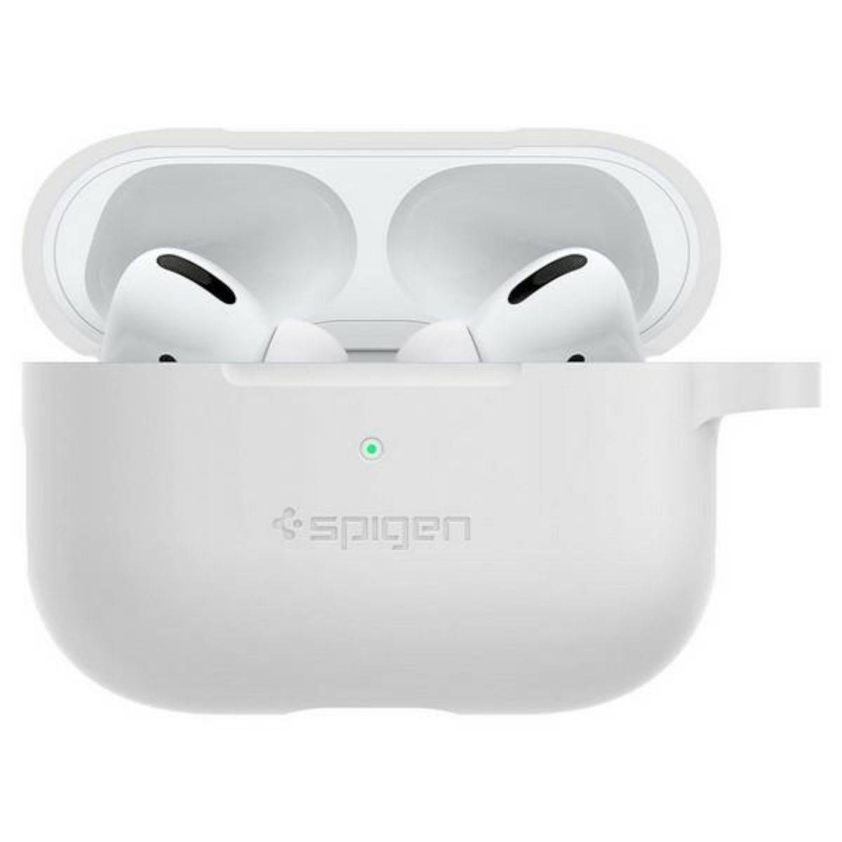 Spigen Apple AirPods Pro Cover Weiß Silikon Schutzhülle Case Tasche Etui