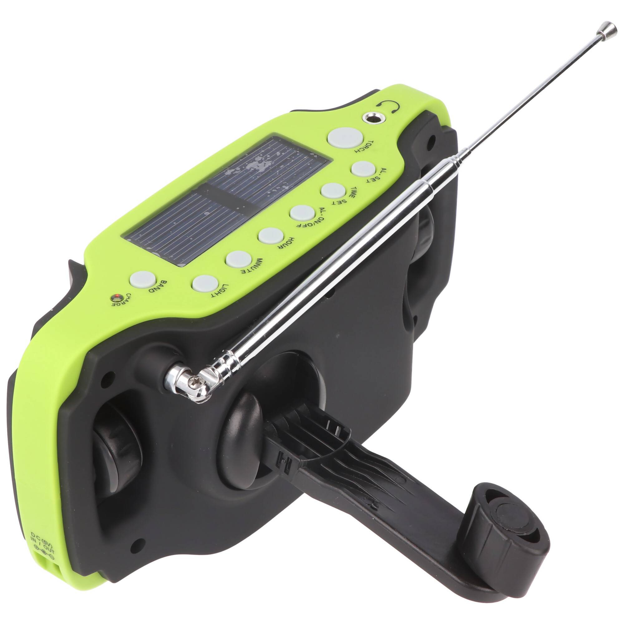 Solar-Dynamo-Koffer-Radio mit LED-Taschenlampe, keine Batterien erforderlich