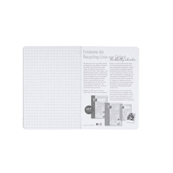Oktavheft LIN52 - A6 32 Blatt 80 g/qm 5mm kariert recycled.