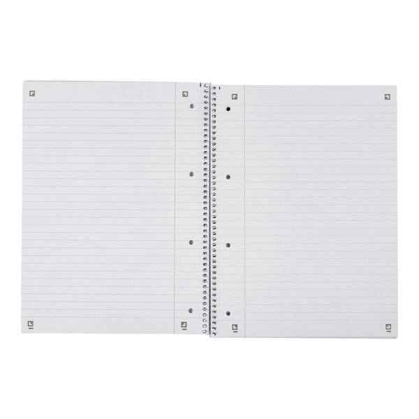 Collegeblock Recycling - A4+ 80 Blatt liniert Rand links blau.