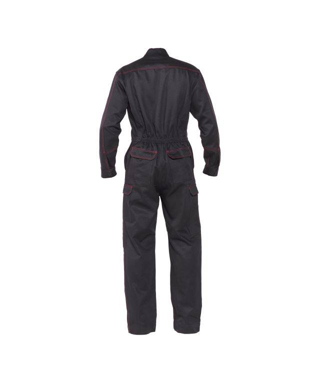 Flammhemmender Overall mit Kniepolstertaschen, SCHWARZ, Gr. 3XL