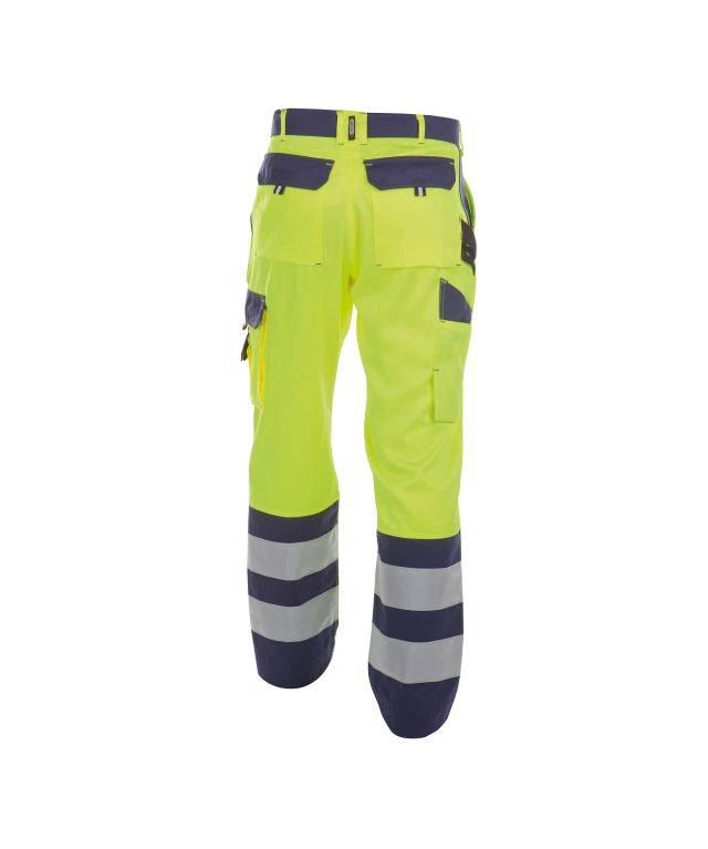 DASSY Lancaster Warn Bundhose 200612 6981 NEONGELB/DUNKELBLAU Gr. 50+