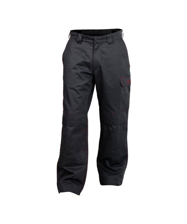 Flammhemmende Arbeitshose mit Kniepolstertaschen, SCHWARZ , Kurzgröße, Gr. 52