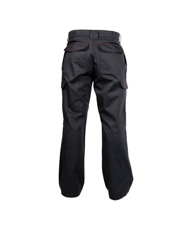 Flammhemmende Arbeitshose mit Kniepolstertaschen, SCHWARZ , Kurzgröße, Gr. 52