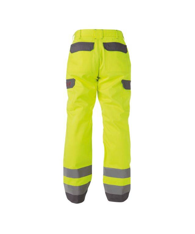 Multinorm Warnschutzhose mit Kniepolstertaschen, NEONGELB/GRAFITGRAU , Langgröße, Gr. 56