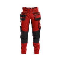 DASSY FLUX Multit.-Bundhose Stretch & Kniepolstert 200975 6674 ROT/SCHW Gr. 58-