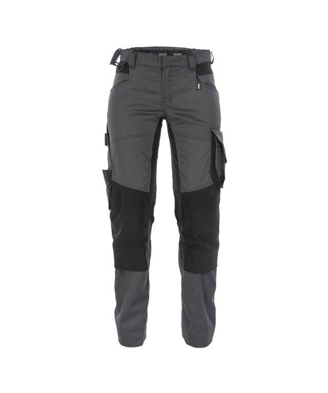 Arbeitshose mit Stretch und Kniepolstertaschen für Damen, ANTHRAZITGRAU/SCHWARZ, Gr. 40