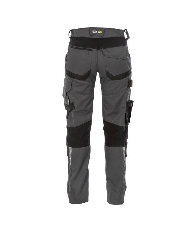 Arbeitshose mit Stretch und Kniepolstertaschen für Damen, ANTHRAZITGRAU/SCHWARZ, Gr. 40