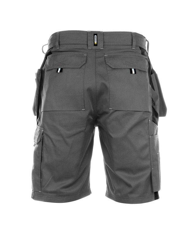 Zweifarbige Arbeitsshorts mit Holstertaschen, ZEMENTGRAU/SCHWARZ, Gr. 44