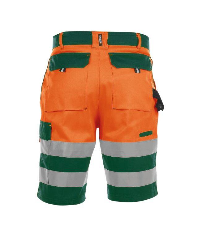 Warnschutz-Shorts, FLASCHENGRÜN/NEONORANGE, Gr. 48