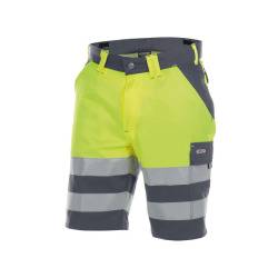 DASSY Venna Warn Arbeitsshort 250030 6493 ZEMENTGRAU/NEONGELB Gr. 42