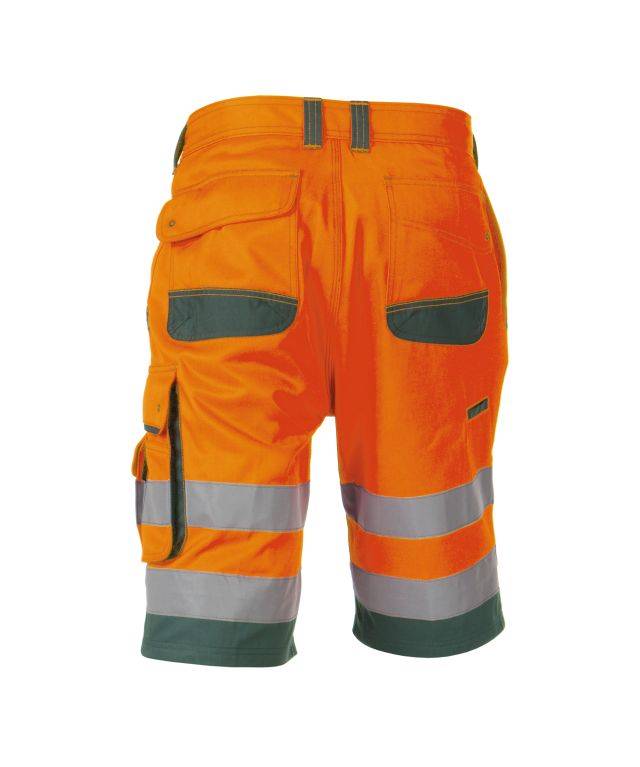 Warnschutz-Shorts, NEONORANGE/FLASCHENGRÜN, Gr. 58