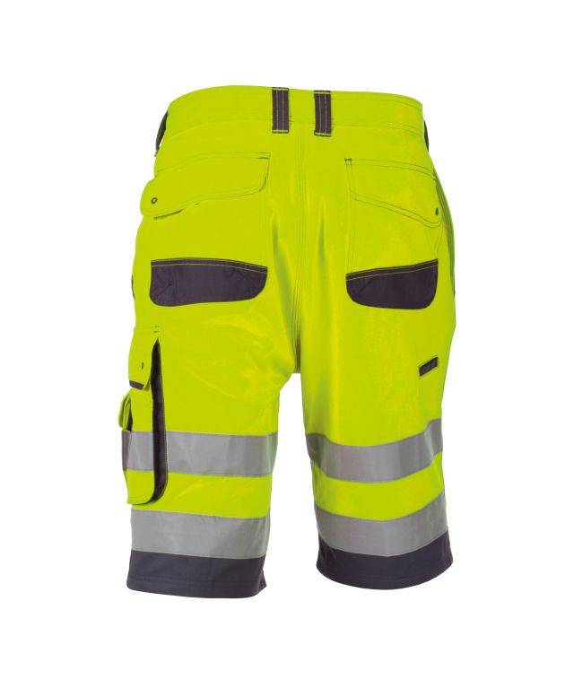 Warnschutz-Shorts, NEONGELB/ZEMENTGRAU, Gr. 60