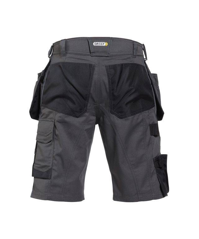 Arbeitsshorts mit Holstertaschen, ANTHRAZITGRAU/SCHWARZ, Gr. 48
