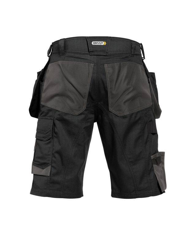 Arbeitsshorts mit Holstertaschen, SCHWARZ/ANTHRAZITGRAU, Gr. 64