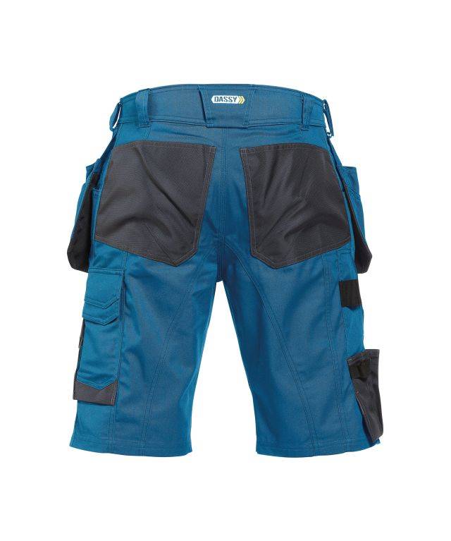 Arbeitsshorts mit Holstertaschen, AZURBLAU/ANTHRAZITGRAU, Gr. 63