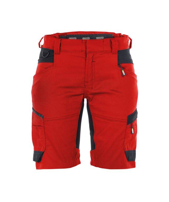 Arbeitsshorts mit Stretch für Damen, ROT/SCHWARZ, Gr. 44