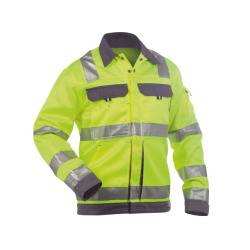 DASSY Dusseldorf Warn Arbeitsjacke 300184 6941 NEONGELB/ZEMENTGRAU Gr. XL
