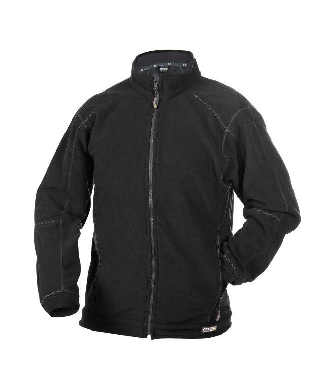 Fleecejacke, SCHWARZ, Gr. XL