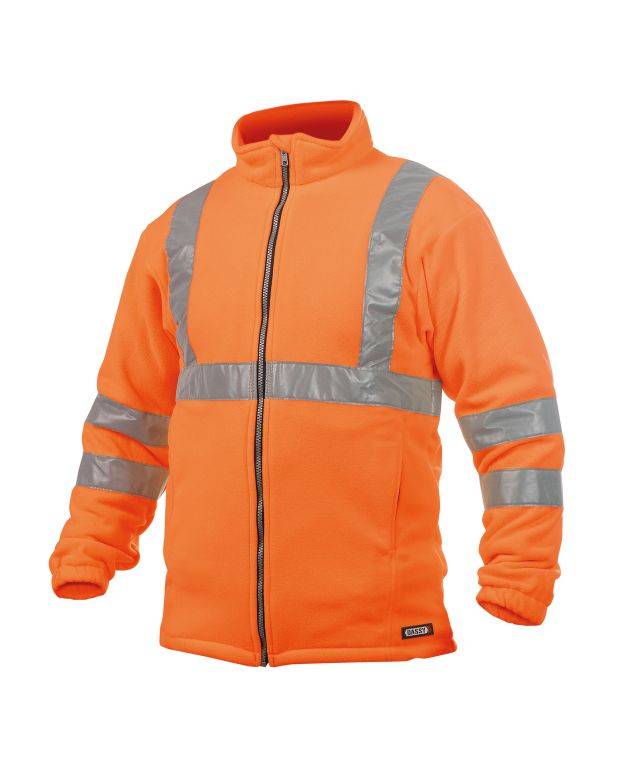 Warnschutz Fleecejacke, NEONORANGE, Gr. L