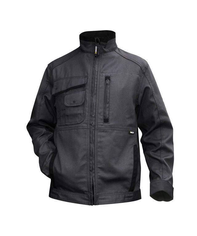 Canvas Arbeitsjacke, ANTHRAZITGRAU/SCHWARZ, Gr. M