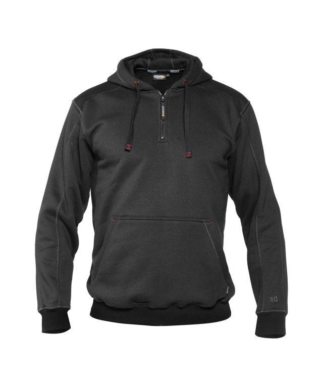 Kapuzensweatshirt, ANTHRAZITGRAU/SCHWARZ, Gr. M